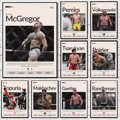 Fighting Championship Poster Mixed Martial Arts Design HD Print Canvas Painting Wall Art Painting Ho