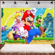 Kira Mario Birthday backdrop banner tapestry party decoration photo photography background cloth