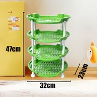 【DecorX】 3/4 Tier Plastic Bathroom Corner Storage Layer Multipurpose Utility Organizer Rack Simple