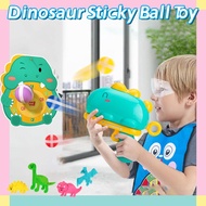 Children Dinosaur Sticky Ball Shooter Toy Target Practice Kids Outdoor Interactive Combat Games