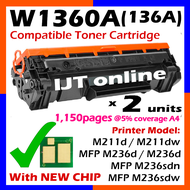 🔥WITH CHIP🔥 Compatible 136A W1360A W1360X ( WITH CHIP ) High Yield Toner HP LaserJet M211d M211dw MF