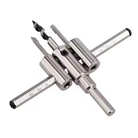 Nickel Plated Aircraft Hole Opener 120/200/300mm Household DIY Adjustable Integrated Ceiling Woodwor