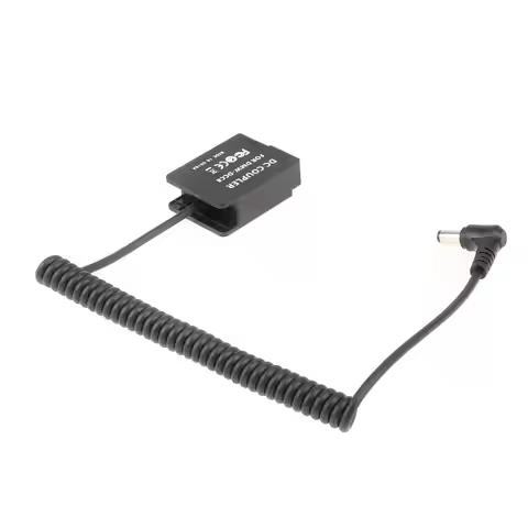 DMW-BLC12 Dummy Battery Adapter DC Coupler with 5.5*2.1mm Cable for Panasonic FZ200 FZ300 FZ1000 FZ2