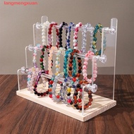 LANGMENGXUAN Detachable Jewelry Holder, 2/3/4/5 Tier Space Saving Acrylic Jewelry Display Stand, Vin