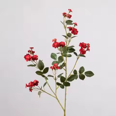 Fake Flowers Realistic Silk Flowers Artificial Flowers Multi-head Rosette Bouquet Realistic Silk Flo