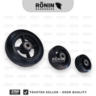 XP TOOL Heavy Duty Rubber Wheel 4 5 6 8" inch 085W Black Trolley Laker Bearing Lori Wheel