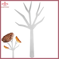 BST Grade Stainless Steels Fruit Fork Stylish Tree Branch Inspires Pattern Fork For Fruit Serving An