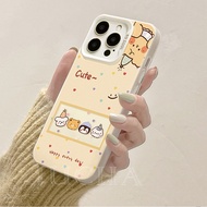 Casing hp For iphone 16 11 12 13 14 15 pro xs XR 14 plus pro max 7 8 6 7+ 8+ 6+ Xs Max Cute Cartoon 