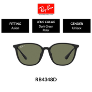 Ray-Ban  SQUARE  RB4348D 601/9A  Unisex Asian Fitting  POLARIZED Sunglasses  Size 57mm