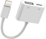 Lightning to USB Adapter Charger 2 in 1 for Apple iPhone 14 13 12 11 Pro Max 7 8 Plus X SE XS XR for