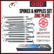 AAP SPOKES RIM LIDI CHROME PLATED SPOKE Y125ZR RXZ EX5 Y110 LC135 RG YB100 Y125Z LAGENDA KRISS 180 1