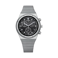 Citizen Eco-Drive Black Dial Silver Stainless Steel Strap Men Watch AT2540-57E
