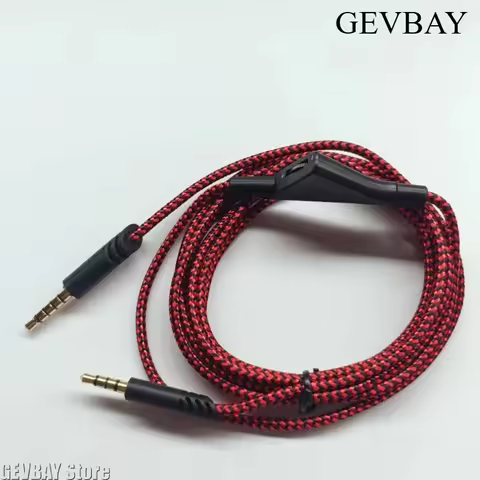 Braided 3.5mm Headphone Cable Gold Plated Plug For Astro A10 A40 A50TR MixAmp