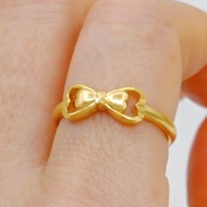 Vietnam Sand Gold Ring Female Classic Gold Ring Open Adjustable Ring Non-Fading Live Clover Four-Lea