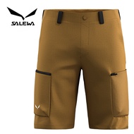 【SALEWA 義大利】PUEZ HEMP DURASTRETCH SHORTS 男 多功能短褲｜功能性夏季登山健行短褲/ 金棕色 (7020)/ 48 / M