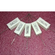 5W/1R/1.2R/1.5R/1.8R/2R/2.2R/2.4R/2.7R/3R/3.3R/3.6R/3.9R/4.3R/4.7R/5.1R5.6R/6.2R/6.8R/5W WIREWOUND R