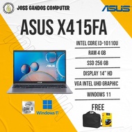 ASUS X415FA/INTEL CORE I3-10110U/RAM 4GB/SSD 256GB/WIN11 /14"