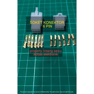 6 PIN CONNECTOR SOCKET 6PIN CONNECTOR SOCKET 6 PIN MOTORCYCLE SOCKET