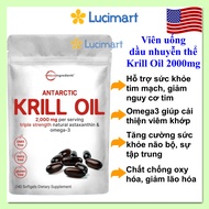 Krill Oil 1000mg/ 2000mg Micro Ingredients Antarctic Krill Oil Pills [American Product]