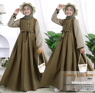 Priskila Cell Gamis Anak Perempuan Umur 10 - 15 tahun ARMEY DRESS KIDS Bahan CRINKLE AIRFLOW Gamis