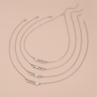 SJP Stainless Steel Best Friend Necklace Set Suitable for 4 Sisters or 5 Sisters