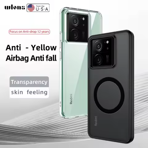 For Xiaomi 13T Pro Airbags Shockproof Magnetic Wireless Charging Case Shell for Xiaomi Mi 13T Pro Mi