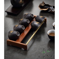 3 Models of Ebony Wood and Copper Cups - Can Hold All Types of Cups