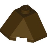 LEGO LEGO 13548 Dark Brown Corner Wedge Brick Wedge 2x2 Slope Straw 6034202
