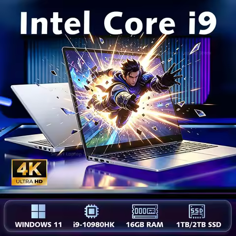 2026 14.1" Portable Windows 11 Laptop Intel Core i9 10980HK Computer 4K Screen 16GB RAM 1TB 2TB SSD 
