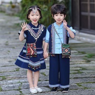 Children's March Guangxizhuang Minority Ethnic Costumes Girls Performance Costumes Costumes Performa