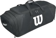 美國進口 Wilson 棒壘球 大型裝備袋 捕手裝備袋 團體裝備袋 (WTA9709BL)黑