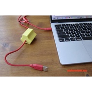 IKEAshopping IKEA HAVSKAL 2 Units usb Anchor Black/Yellow