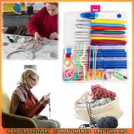 Vktech 5Pcs 16 Size Crochet Hook Set Crochet Hook Ergonomic Long Crochet Needles with Case Crochet N