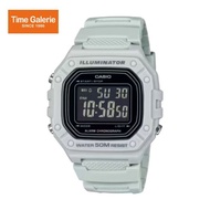 Casio General W-218H-8BVDF Green Resin Band Men Youth Watch