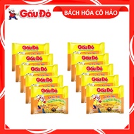 COMBO 10 GÓI MÌ GÀ SỢI PHỞ CHICKEN NOODLE SOUP WATER INSTANT GẤU ĐỎ