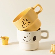 snoopy 陶瓷杯 套裝 水杯 水壺 查理布朗 Charlie brown 擺設 裝飾 水樽 史路比 家居 日用品 實用 peanuts 史努比 公仔
