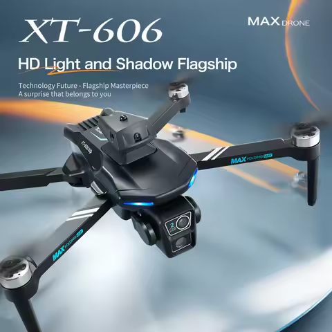 New XT606 8K Real Dual Camera Optical Flow Drone FPV Brushless Smart Follow Helicopter Obstacle Avoi