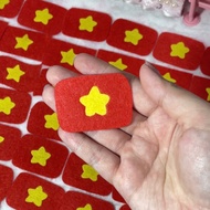 Mini felt Vietnam flag keychain • Mini felt Vietnam flag brooch • Mini felt Vietnam flag hairpin