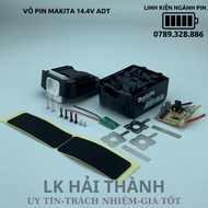 Vỏ pin Makita 14.4v trượt dùng adapter có báo pin giống zin