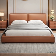 Tofu block bed2Rice x2Rice2Large bed, light luxury Italian minimalist style master bedroom wedding b