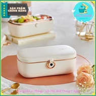 Bear DFH-P09E5 Stainless Steel Tray Office Electric Lunch Box With 1.0 Liter Capacity, Cook Rice, Heat And Keep Heat