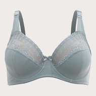 PARIFAIRY Plain Floral Lace Bra for Woman Plus Size Bra with Wire Ultra Thin Underwear 36E 38E 40E 4