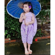 ชุดไทยเด็กผู้หญิง  ชุดไทยใส่เทศกาลต่างๆ ชุดไทยไปโรงเรียน