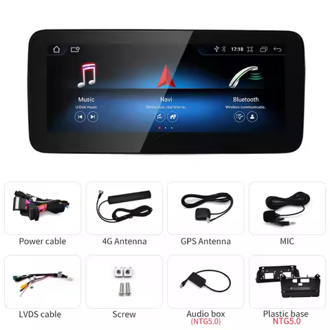 STWEI 2024 New Car Multimedia Wireless Android AUTO CarPlay 12.3inch Screen For Mercedes Benz C Clas