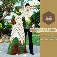 Batik Sarimbit Gamis Wanita Couple Baju Batik Pesta Pria Baju Seragam