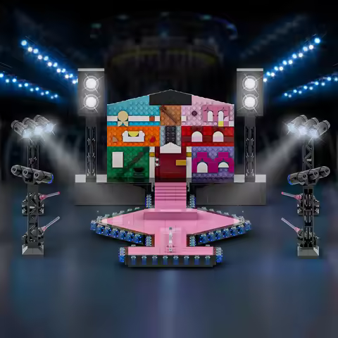 MOC Taylors The Eras Tour Stage Bricks Model Famous Singer Taylors Lover Concert Music Stage Buildin