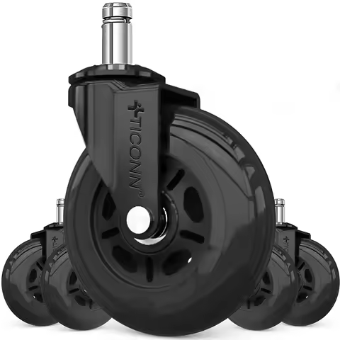 Office Chair Wheels, Set of 5 Wheels for Office Chairs, 11 mm x 22 mm Pen, Universal Durable Office 