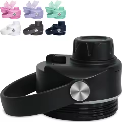 Chug Lid for YETI Rambler Lid Replacement - 12 18 26 36 64 oz and Jr. 12 oz Kids Bottle Cap Top Remo