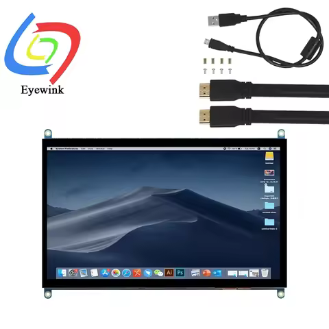 Raspberry Pi Screen 10.1 Inch Touch Screen 1024*600 HDMI Display For Raspberry Pi 5/4/3B/B+ Win11/10