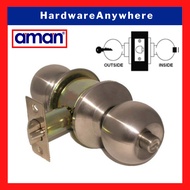 AMAN Entrance Cylindrical Door Knob Set 60mm / Round Door Knob Lock / Entrance Door Knob Lockset / R